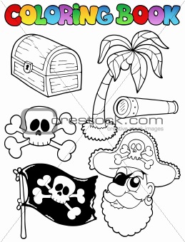 Coloring book with pirate topic 7