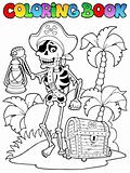 Coloring book with pirate topic 8