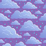 Seamless background with clouds 5