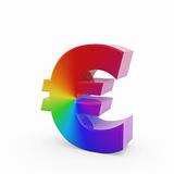 rainbow euro symbol