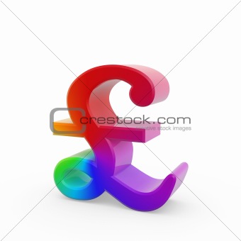 rainbow pound symbol
