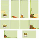 Food stationary template