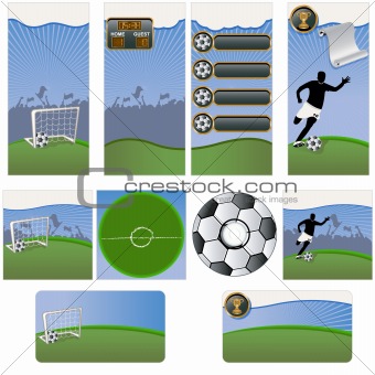 Soccer  stationary template