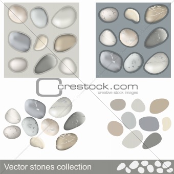 Vector stones collection