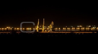 Cranes at a port