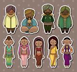 cartoon Indian stickers