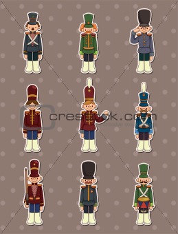 cartoon Toy soldiers stickers