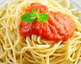 spaghetti with tomato sauce 