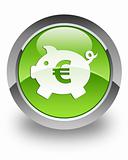 Money box (euro) glossy icon