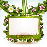 Mirror with flowers