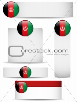Afghanistan Country Set of Banners