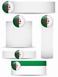 Algeria Country Set of Banners