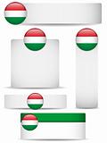 Hungary Country Set of Banners
