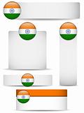 India Country Set of Banners