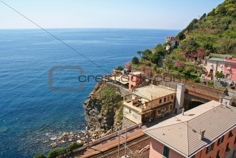 Italy. Cinque Terre. Village of Riomaggiore