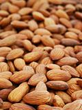 Almonds background