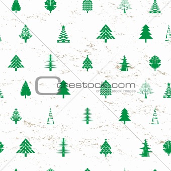abstract christmas tree pattern