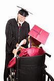 Senior Graduate in Wheelchair
