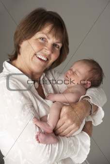 Mother Holding Newborn Baby