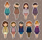 office woman stickers