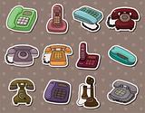 retro phone stickers