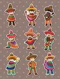 Mexican people stickers