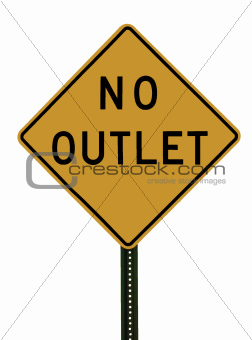 No Outlet Sign