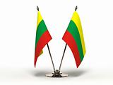 Miniature Flag of Lithuania  (Isolated)