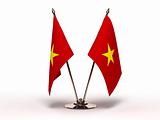 Miniature Flag of Vietnam (Isolated)