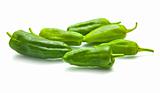 small "padron peppers", pimiento de padron