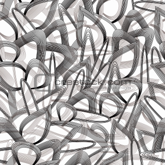 Seamless abstract lines vector background.