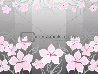 Grey flower background