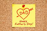 Happy Fathers Day Sticky Note
