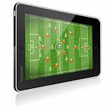 Tablet PC with Football Game