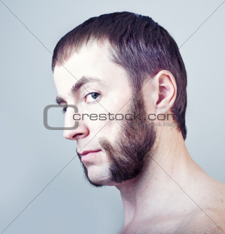 man with sideburns 