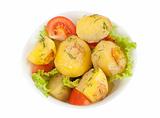 Fresh cooked potatoes in a bowl