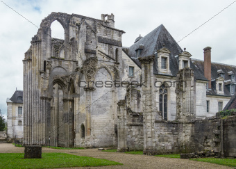 the ruins of the Saint Wandrille abbey in northern France