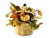 decorative pot with plants 