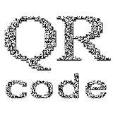 QR code textured text