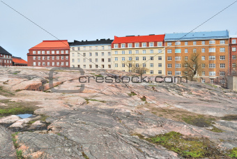 Helsinki. Rocky cityscape
