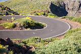 great curve road at La Palma