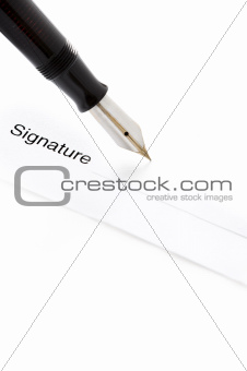 signing a signature