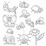 Coloring book with insects