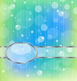 olorful bokeh abstract light background with metallic frame