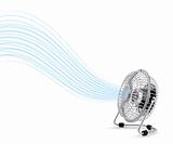 Electric cooler fan blowing fresh air