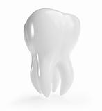 3d tooth on a white background