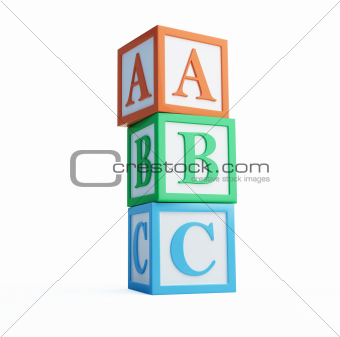 alphabet blocks solated 