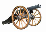 Old artillery cannon
