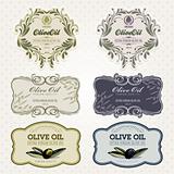 Olive oil labels set
