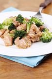 Chicken and broccoli stir fry